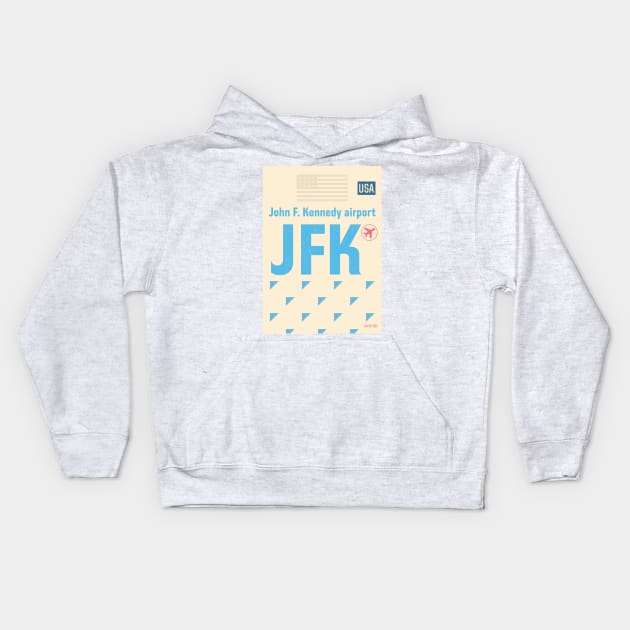 New York JFK 500 Kids Hoodie by Woohoo